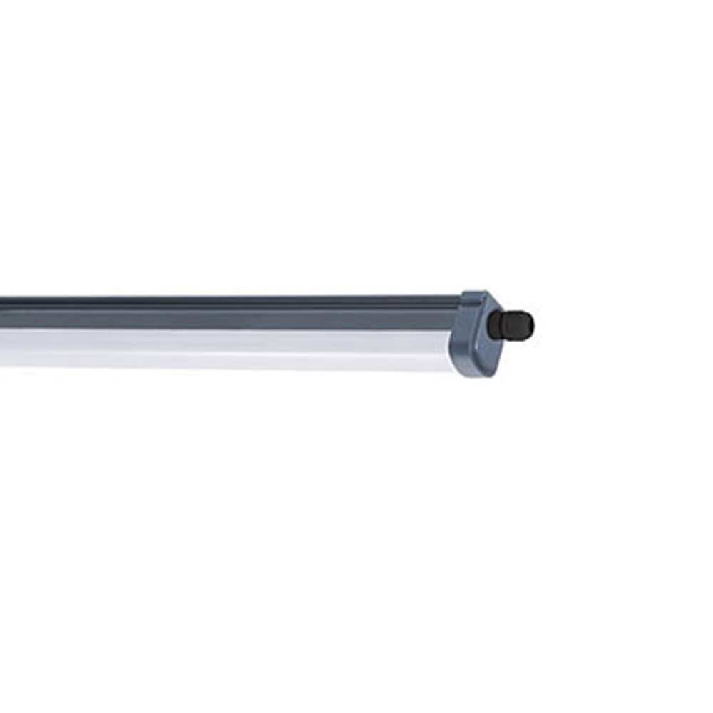 Regleta estanca 54W 5400lm 4000K 150cm, iluminación eficiente ideal para espacios industriales y exteriores.