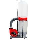 Industrial 1500W Dust Collection System, 2HP Wood Shop Dust Collector with...