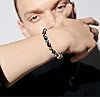 WAINIS 10PCS 8mm Black Hematite Bead Therapy Bracelet For Men Women Stone Bracelet Stress Relieving Triple Protection Anxiety Relief Bracelet Jewelry #4