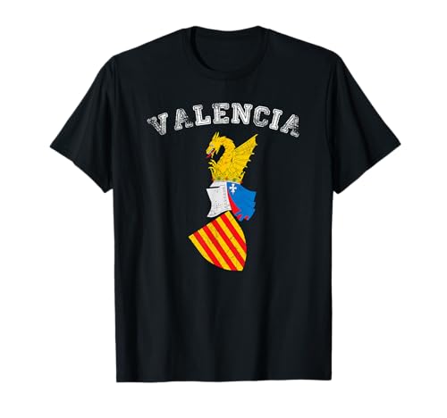 Escudo valenciano. Bandera de Valencia, diseño vintage Camiseta