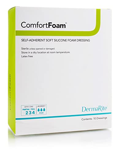 Silicone Foam Dressing ComfortFoam 8 X 8 Inch - Part Number 44880 miniatura 1