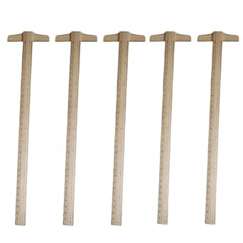 Amazon.com: 5 Pack Wooden Ruler 32 Inch Rulers Bulk Wood Measuring ...