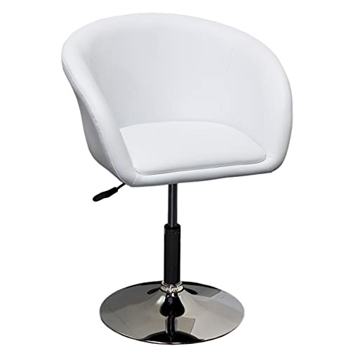 Best Master Faux Leather Swivel Coffee Chair Red/Chrome