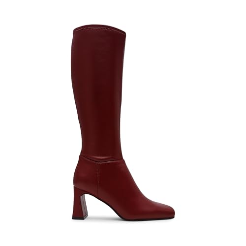 Steve Madden Women's Hunny Knee High Boot, Burgundy, 8