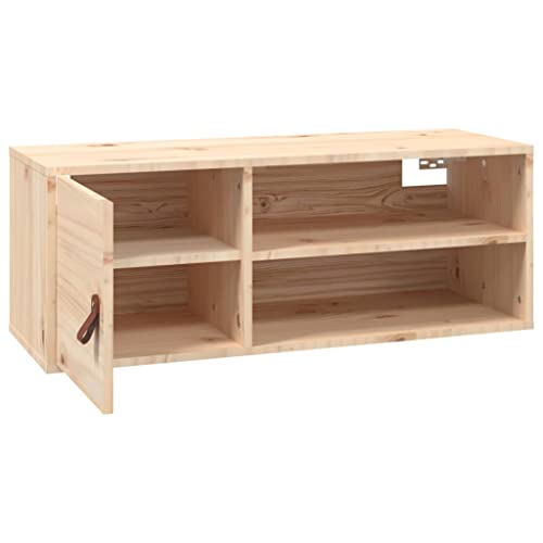 Estantes de pared de madera pino 80x30 cm para organizar libros en el salón 8