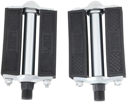 LT Easiyl 1 Pair of 1/2" Vintage Block Pedals 9/16" Leisure Cycling Bicycle Pedal with Reflectors Compatible with Schwinn Style for BMX MTB Road EBikes Folding Kids Bikes Black