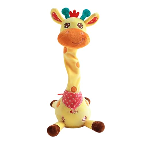 WEITING Girafe parlante et répétitive | Peluche Douce électronique torsadée - Jouet Girafe Dansant et torsadé, Doux et Amusant, Enregistrement et répétition de ce...
