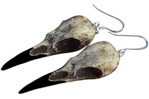Raven Skull Dangle Earrings: A Mystical Adornment for Women