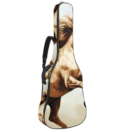 Sac de guitare acoustique 41 pouces étanche grande housse de transport guitare avec poches
