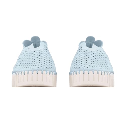 Image of Ilse Jacobsen HORNBAEK Women's Tulip 3373 Platform | Slip-On | Low-Top (Ash Blue, 9)