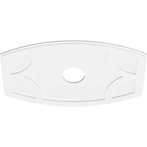 Image of Ekena Millwork CMP38X25KY-06000 Kailey Architectural Grade PVC Contemporary Urethane Ceiling Medallions 38 inchW x 25 3 /8 inchH x 6 inchID x 20 1 /2 inchC x 1 inchP