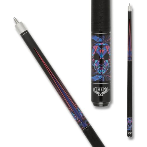 Athena ATH55 Taco de Billar Blue Kaleidoscope Skull miniatura 2