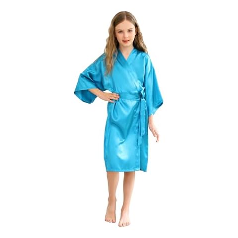 CuteOn Satin Kimono Robe for Girls Cover
