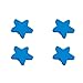 4 szt. Uchwyt meblowy dla dzieci Zabawny ładny uchwyt w kształcie gwiazdy Uchwyt meblowy do szuflady na szafę (niebieska gwiazda wzór z pojedynczym otworem)
