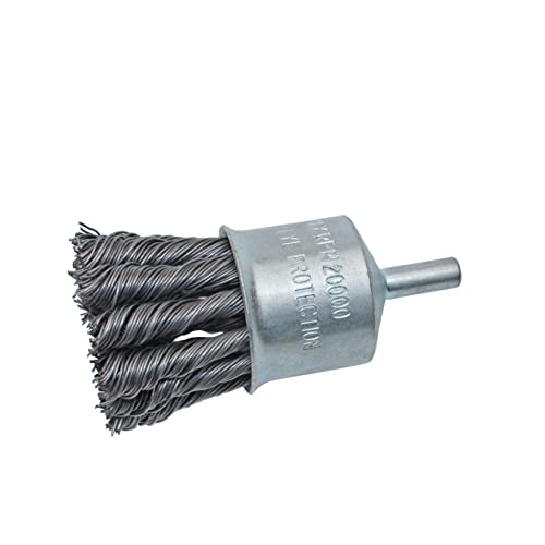 Hoyin Wire End Brush, Twist Knotted, Alloy Carbon Steel, 0.020In-By-1 1/8In (5) #TOP2