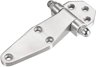 EuisdanAA Polerowanie Poszycia Odwracalny zawias krzywkowy do zamrażarki/chłodziarki/lodówki, całkowita długość 145 mm(Bisagra de elevación de leva reversible con revestimiento de pulido para congel