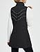 baleaf Running Vest for Women Long Puffer Fall Coat Sleeveless Jacket Outerwear Winter Warm Fleece Hybrid Lightweight Black 2XL