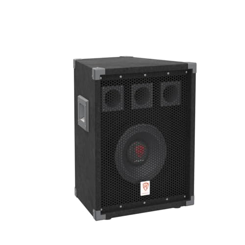 Rockville RSG10 10" 400W Peak/150W RMS 2-Way 8-Ohm Passive Pro DJ PA Speaker, 10" Woofer, 3 Piezo Tweeters, Rugged Build, Portable for Live Events, 2-Piece