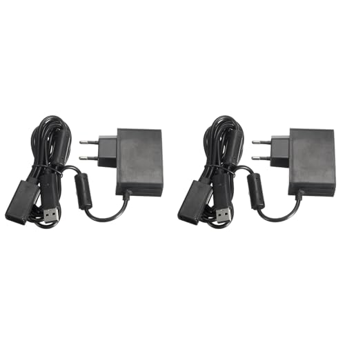 Tacdas 2X Adaptador de CA USB para Kinect Sensor, Fuente de Alimentación para la Consola de Juegos Enchufe de la UE