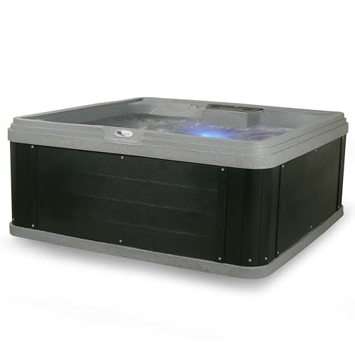 Ariana Outdoor Hot Tub, 6 Person Therapeutic Spa, 30 Jets, Underwater LED Lighting System, Insulated...
