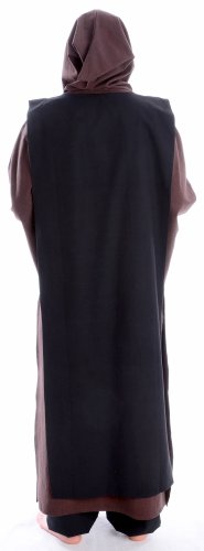 HEMAD Surcoat Medievale Uomo - Cotone Puro - Nero