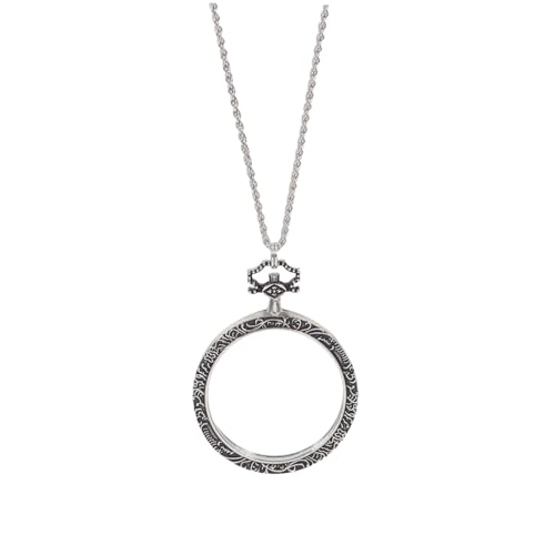 Collier loupe pour femme Tofficu pendentif avec longue chaîne de lecture