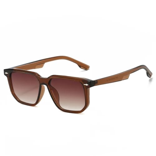 Lunettes de soleil carrées rétro punk UV400 pour look tendance homme femme