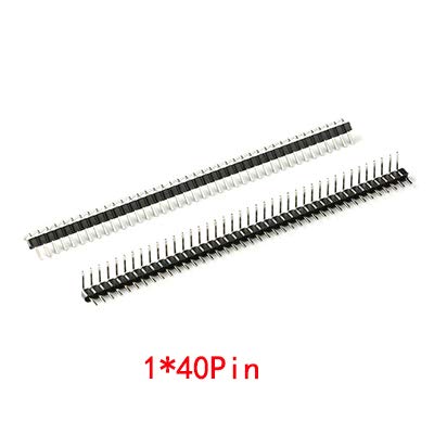 Wiring Connecting Terminals - 10pcs /Lot 2.0mm Pitch 2.0 Male Single/Double Row Curved Needle Pin Header 1x40 2x40 Pin Connector 2.00mm 90 Degrees - (Color: Single Row Pin)