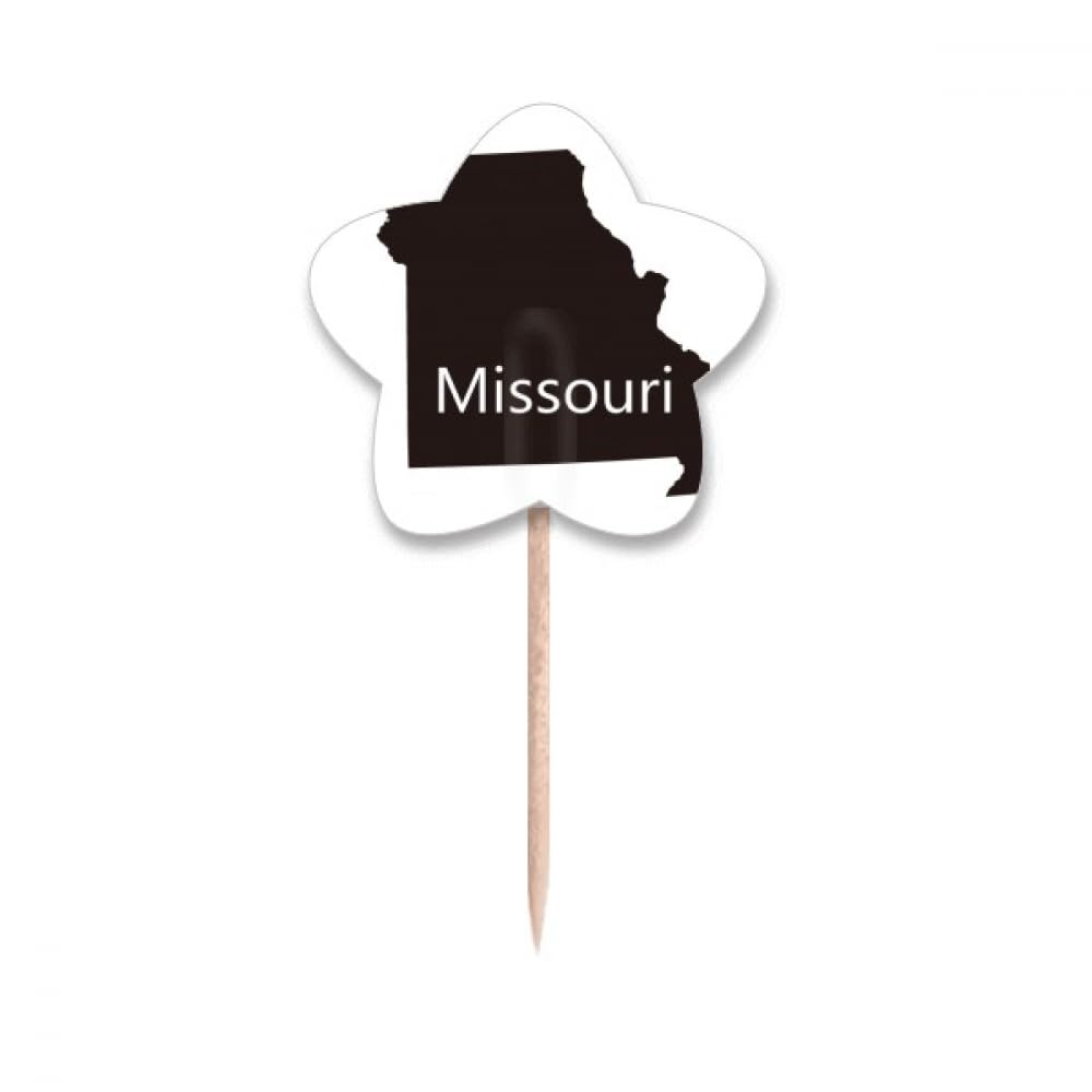 Carte Missouri cure-dents drapeaux pour embellir buffet anniversaire