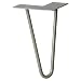 Produktbild Wagner Möbelbein/Tischbein/Möbelfuß - Hairpin Leg - Retro Style - Stahl pulverbeschichtet Vintage, 12 x 12 x 20 cm, Bein konisch/schräg verlaufend, integrierte Anschraubplatte - 12822701