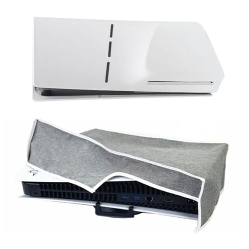 for PS5 slim本体保護カバー ダストカバー 横置き 縦置き ホコリ キズ 汚れ 防止 充電対応for PS5 slimダストカバー 防塵カバー 防水 防塵 通気性 for PS5 slimディスク/デジタル版両方対応 全面保護 汚れ防止 お手入れ