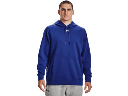 Under Armour Hustle Fleece Team Hoodie Mens 1300123 - Royal - XL - image 1