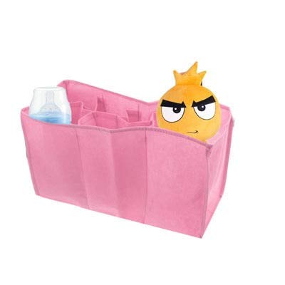 QGT BAGS Non-Woven Fabric Mommy Diaper Bag with 6 Compartments(Pink) (Color : Pink)