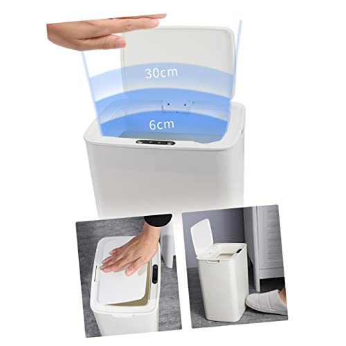 Basurero smart con tapa automática 14L rosa miniatura 6