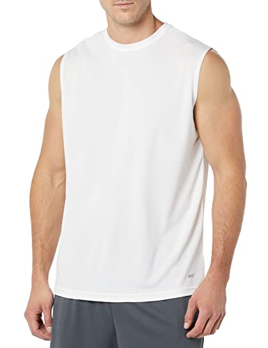 Image of Amazon Essentials Men's Gym Tank Tops, Moisture-Wicking Dry Fit Breathable Muscle Shirts, Pack of 2