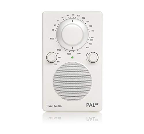Tivoli Audio PAL BT Portable Bluetooth AM/FM Radio (White)