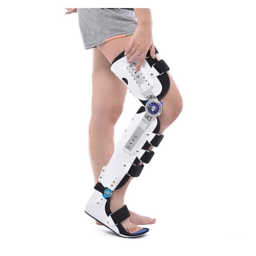 Attelle de genou articulée réglable pour stabiliser une entorse grave