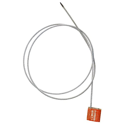 Steel Security 3.25MM Cable Seals Pull-Tite with Aluminum Lock Body, 48