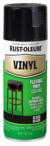 Rust-Oleum 1909830 Specialty Vinyl Spray Paint 12 oz Black