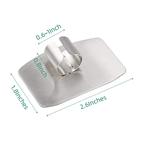 Stainless Steel Finger Guards for Cutting, Hand Protector Finger Protector Avoid Injury When Cutting Vegetables, Meat, Slicing and Dicing Safe Chopping Tools. - Image 3