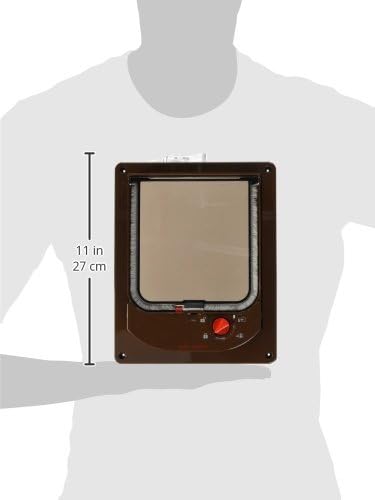 Cat Mate Electromagnetic Cat Flap Brown