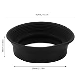 2 szt. Muszla Oczna Okularu Lunety, Osłona Okularu Mikroskopu Składana Miękka Gumowa Muszla Oczna Muszli Ocznej, do Monokularowego Okularu Binokularowego 28-32 Mm, o średnicy