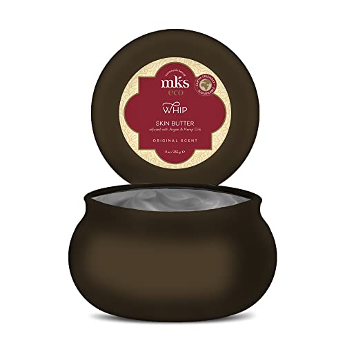 MKS eco Whip Skin Butter, Original Scent - 9 oz - Total Body Moisturizer - Moroccan Argan Oil, Hemp Seed Oil, Jojoba Oil, Shea Butter - Vegan & Cruelty Free