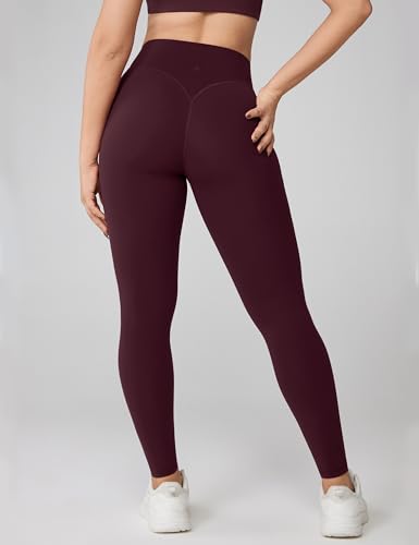 Image of UNISSU Hugcurve No Front Seam High Waisted Workout Leggings for Women Buttery Soft Yoga Pants Gym Athletic Tights - 25''
