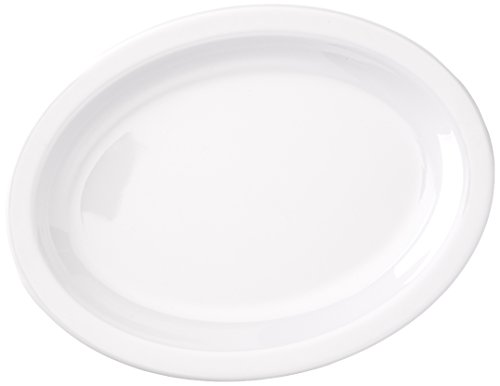 Winco MMPO-96W Oval Melamine Platter, 9.75-Inch by 6.75-Inch, White (1 Dozen Pack) Winco MMPO-96W Oval Melamine Platter, 9.75-Inch by 6.75-Inch, White (1 Dozen Pack)