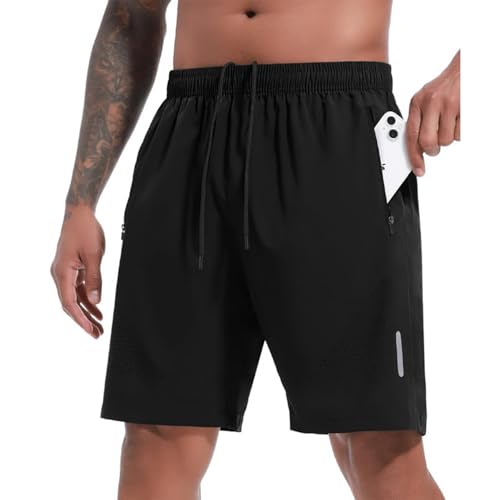 La mejor selección de Ropa de Gimnasia para Hombre los más solicitados. 49 MXKJ-IU Pantalones Cortos De Entrenamiento Ultra Rendimiento para Hombre,Pantalones Cortos Deportivos con Bolsillos Y Cintura Elástica,Adecuado para Fitness Correr Y...