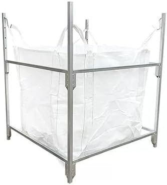 Versatile Metal Support Stand with Bulk Bag, Multi-Use Outdoor Leaf Bag Stand for Leaves Trash Yard Work Laundry