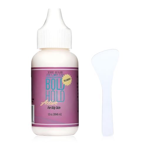 Wig Glue Bold Hold Lace Front Hair Glue Quick Dry Ghost Bond Glues Waterproof Easy Apply (With Clear Spoon)