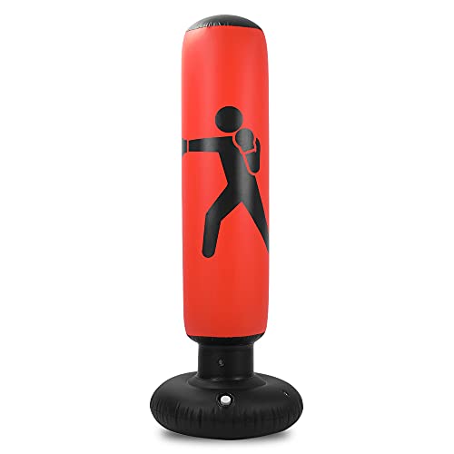 Saco de pancadas, Gainty Saco de boxe para fitness Saco de boxe inflável com suporte Saco de boxe de