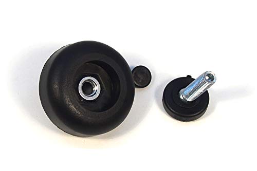 Piedino Ø 49 mm nero gambe del tavolo piedi mobili...